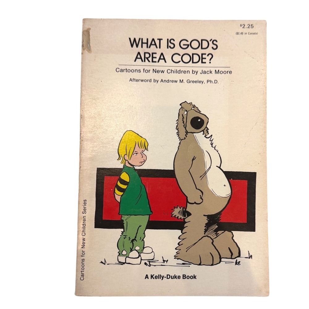 What Is Gods Area Code Jack Moore 1974 Vintage Comic Paperback Kelly-Duke Book